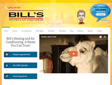 Tablet Screenshot of billscooling.com